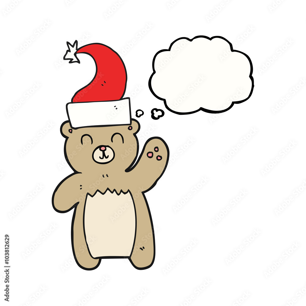 thought bubble cartoon teddy bear waving thought bubble cartoon teddy bear waving