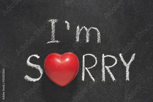 I am sorry heart