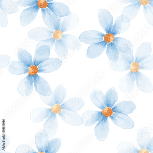 Delicate floral set. Seamless pattern 33 in vector