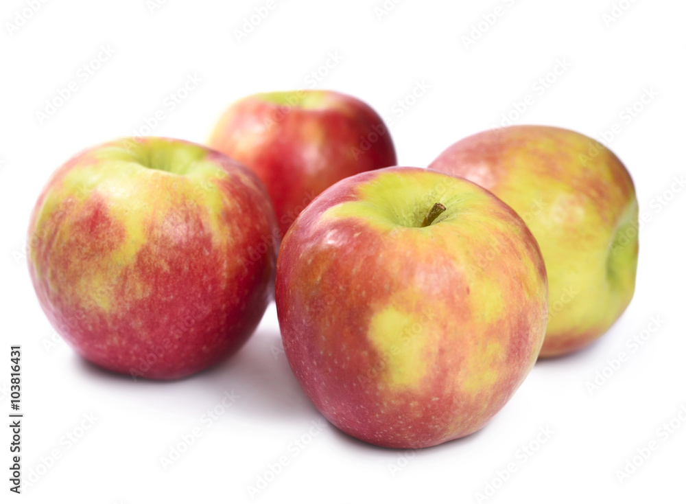 Organic apples, isolated on white background. Organic apples, isolated on white background.