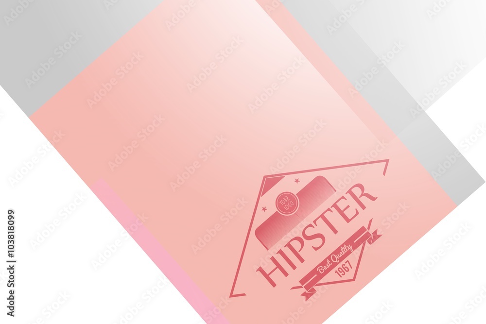 Composite image of hipster logo Composite image of hipster logo