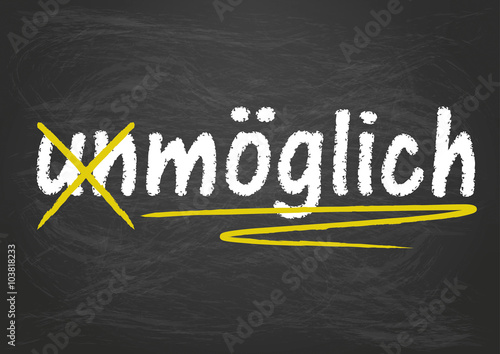 Blackboard Background Unmoeglich