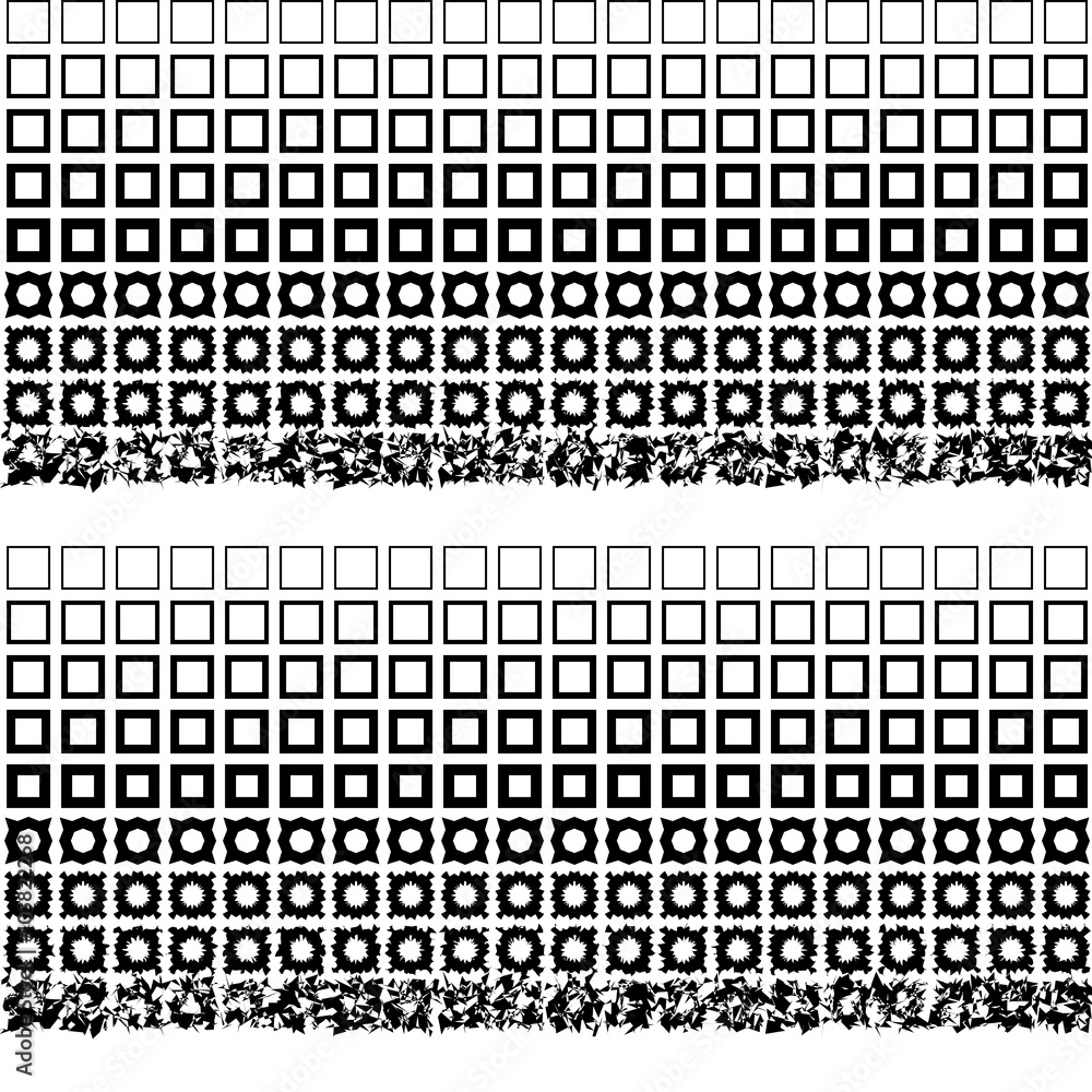 Fototapeta premium Seamless decorative vector background with abstract shapes. Print. Cloth design, wallpaper.