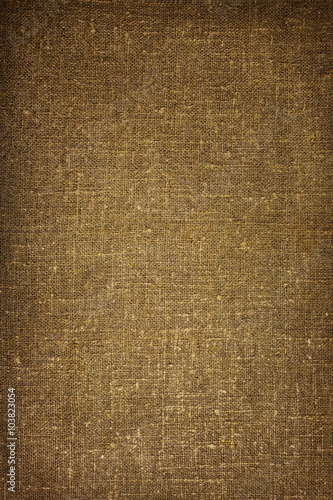 Natural sackcloth textured for background. burlad, linen vertica