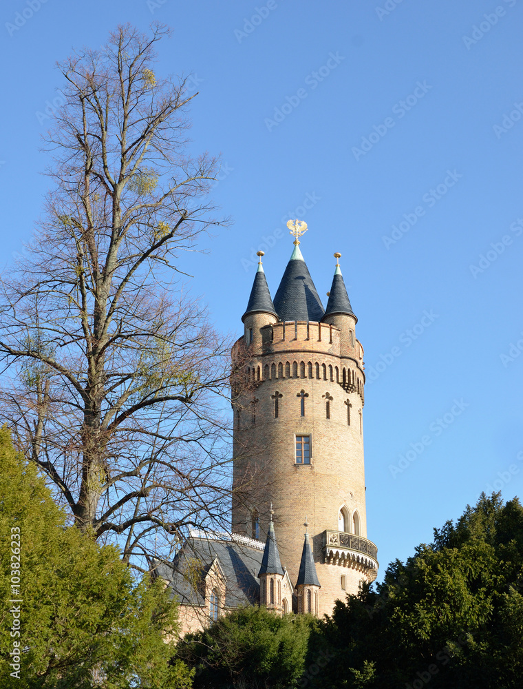 Flatow Tower Park Babelsberg in Potsdam, Germany