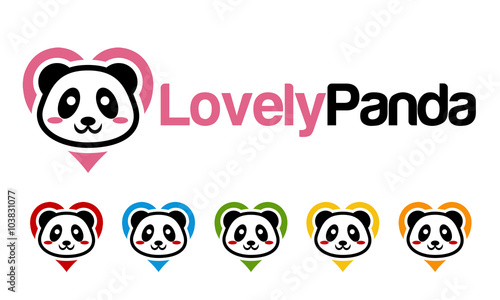 Fototapeta Naklejka Na Ścianę i Meble -  Panda logo