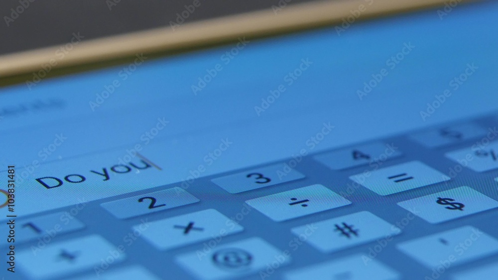 Person deletes a message on touch screen mobile phone, close up Person deletes a message on touch screen mobile phone, close up