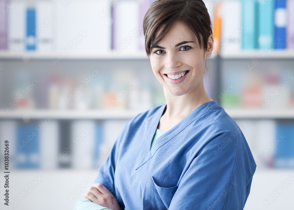 Smiling young doctor Smiling young doctor