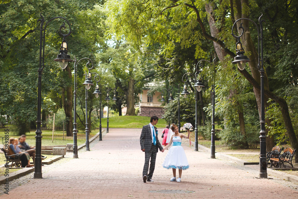 walking in the park