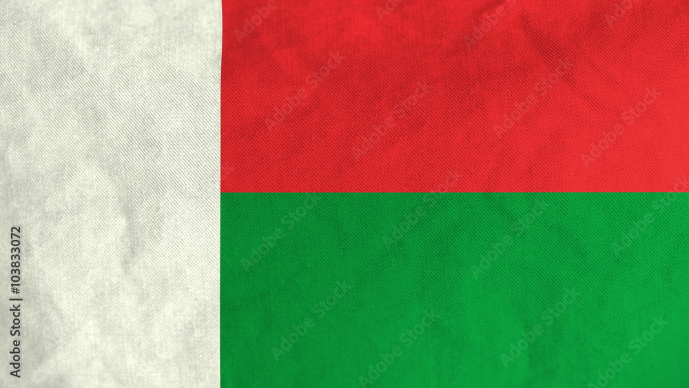 Malagasy flag waving in the wind (full frame footage in 4K UHD resolution). Malagasy flag waving in the wind (full frame footage in 4K UHD resolution).