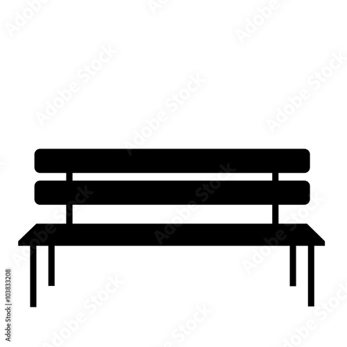 Piktogramm von einer Gartenbank