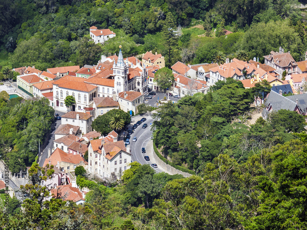 Sintra mit Rathaus von oben