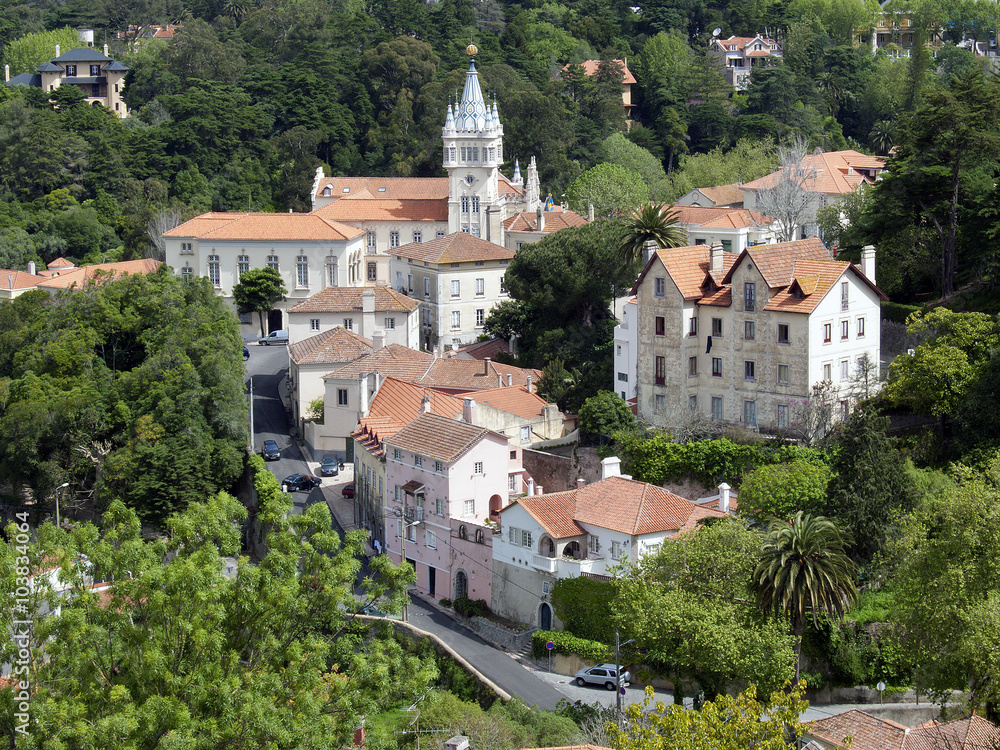 Sintra mit Rathaus von oben