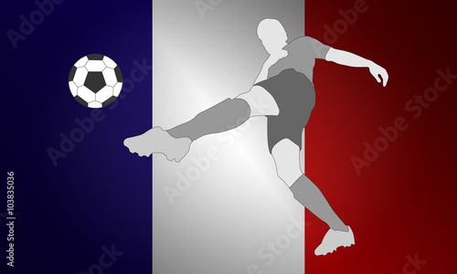 Fußballer Frankreich - Torschuss