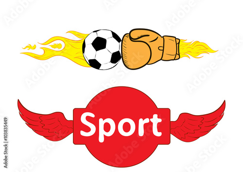 Sport boxing and soccer