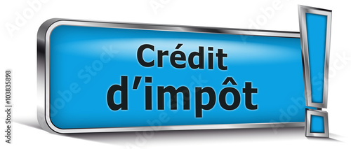 Crédit d'impôt sur panneau bleu