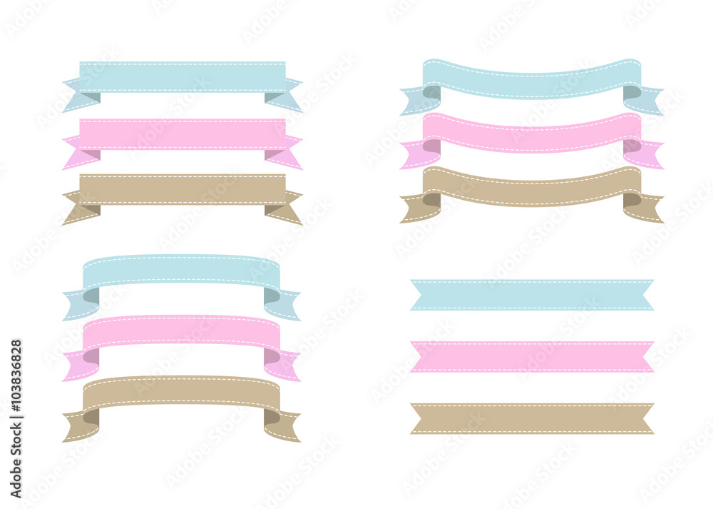 イラスト素材 リボンフレーム Stock イラスト Adobe Stock