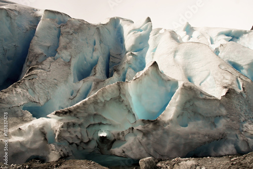 Fototapeta Naklejka Na Ścianę i Meble -  the beauty of the glaciers Nigardsbreen, Norway