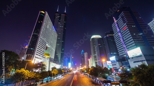 Wallpaper Mural shenzhen night light center traffic street panorama 4k time lapse china
 Torontodigital.ca