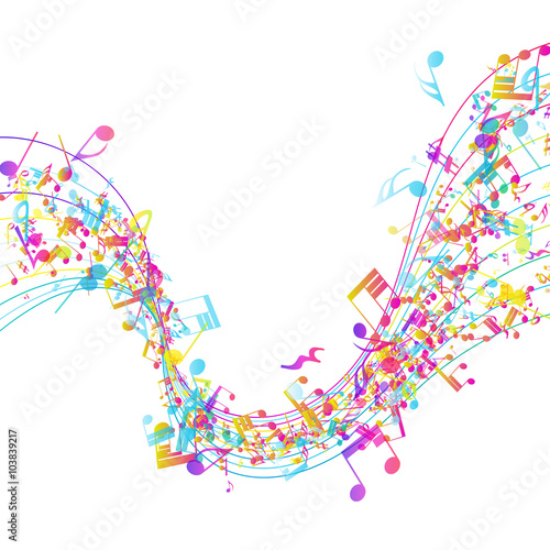 Multicolor Musical Design