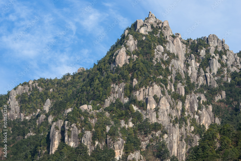 瑞牆山の岩峰 瑞牆山の岩峰