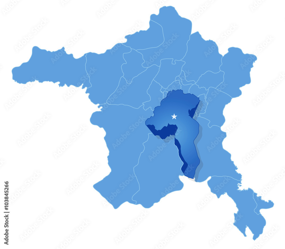 Map of Ankara - Golbasi is pulled out Map of Ankara - Golbasi is pulled out