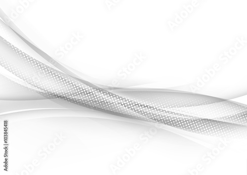 Transparent halftone modern swoosh wave line