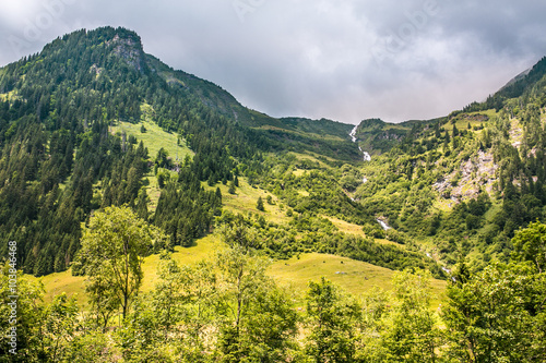 View from a bird s eye of Grossglockner High Alpine Road. Austria  Alps  Europe