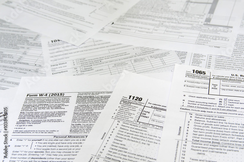 various blank USA tax forms