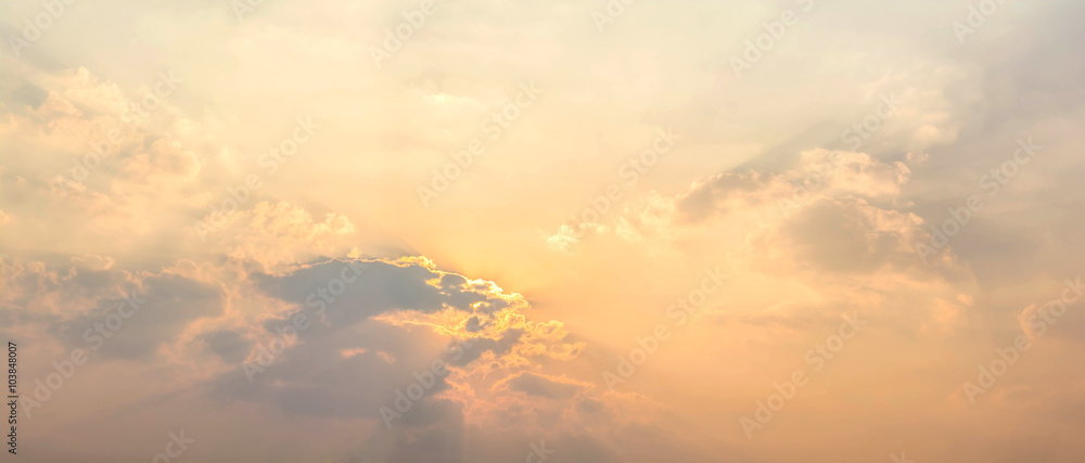 Fototapeta premium sky with clouds in sunset