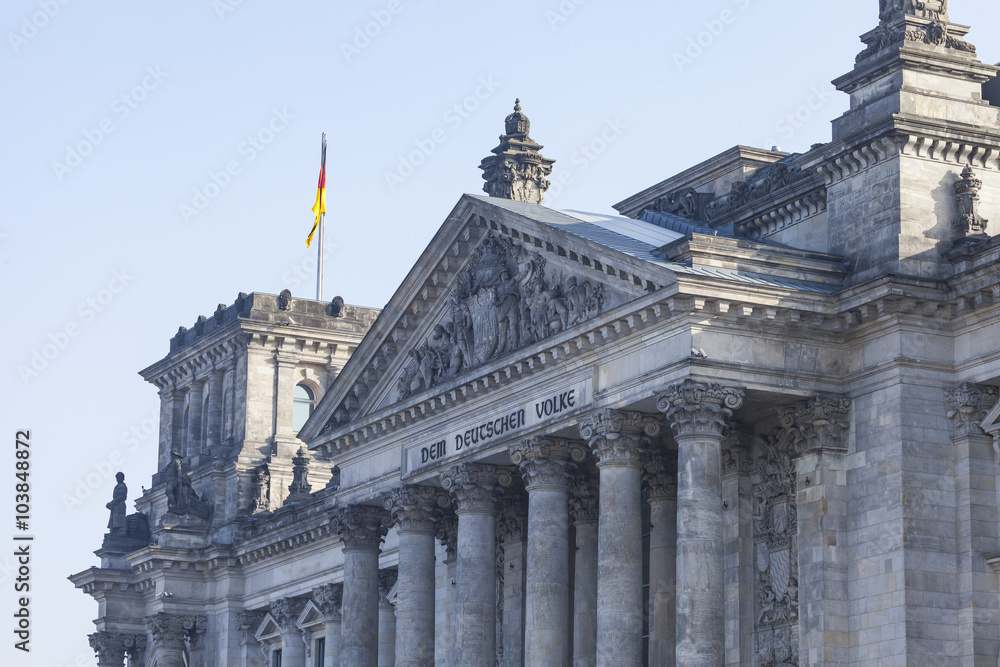 BERLIN, GERMANY - APRIL 11, 2014: Reichstag building, seat of th