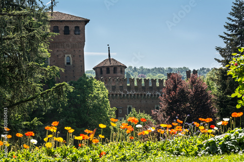 Castle in the park, Turin, Italy 