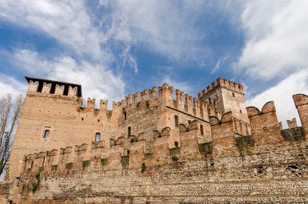 Castelvecchio, fortress, Verona,  Veneto, Italy.