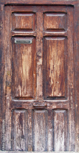 Old wooden door in Valencia