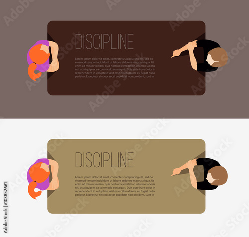 Discipline in the workplace. The mother communicates with the ch