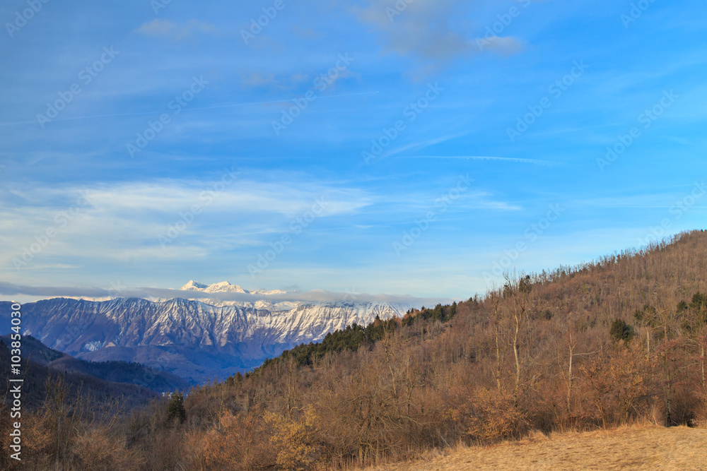 cloudy sky on italian mountains cloudy sky on italian mountains