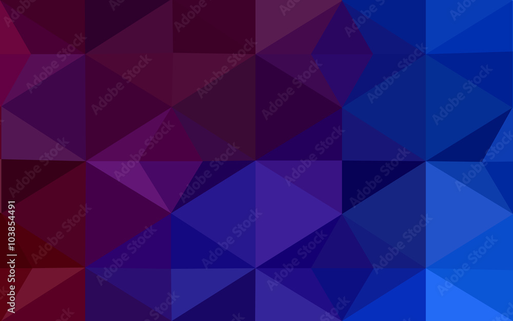 Obraz premium Multicolor dark blue, red polygonal design pattern, which consist of triangles and gradient in origami style.