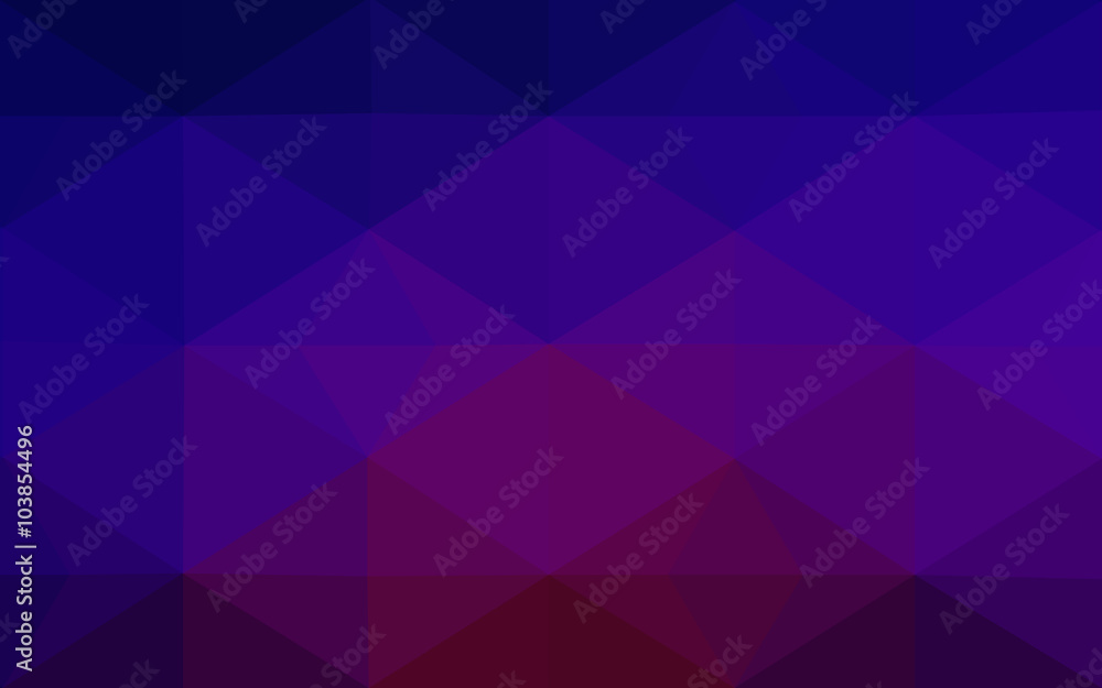 Obraz premium Multicolor dark blue, red polygonal design pattern, which consist of triangles and gradient in origami style.
