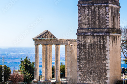 Foto the Temple of Hercules in Cori, near Latina, Italy