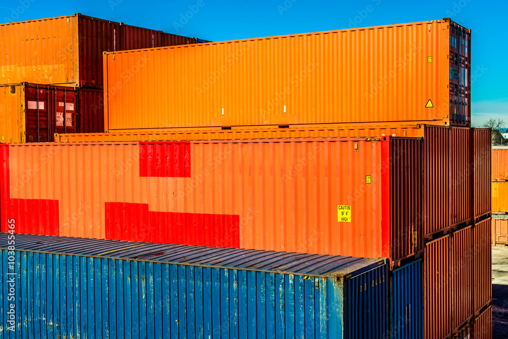 Fototapeta premium containers