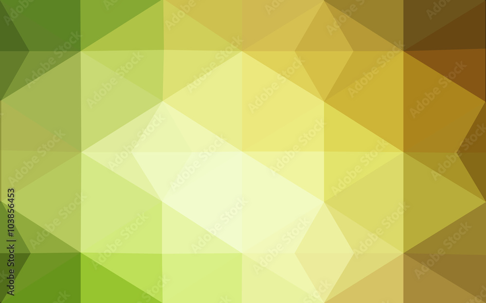 Obraz premium Multicolor dark red, green polygonal design pattern, which consist of triangles and gradient in origami style.
