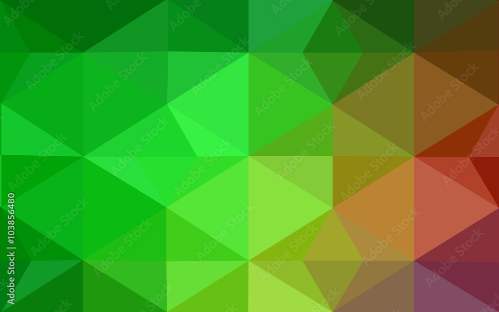 Multicolor dark red, green polygonal design pattern, which consist of triangles and gradient in origami style. Multicolor dark red, green polygonal design pattern, which consist of triangles and gradient in origami style.