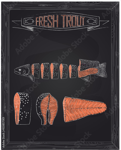 cutting scheme fresh trout