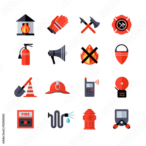 Fire Department Decorative Icons