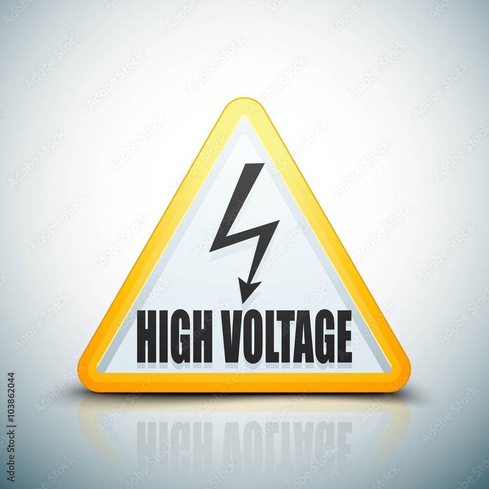 High Voltage Risk sign