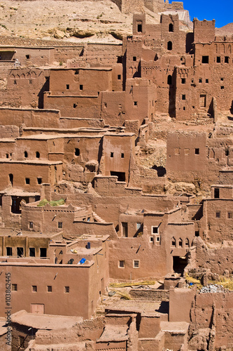 Morocco. Ait Benhaddou - fragment of ksar. This site is on UNESCO World Heritage List