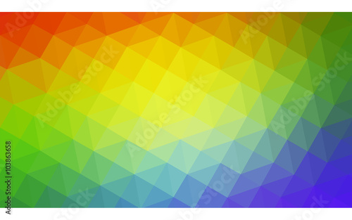 Multicolor polygonal design pattern, which consist of triangles and gradient in origami style.