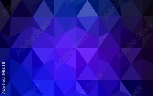 Multicolor dark pink, blue polygonal design pattern, which consist of triangles and gradient in origami style.