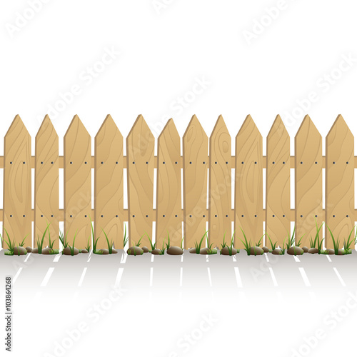Wooden fence