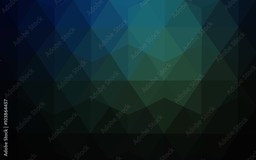 Multicolor dark green, blue polygonal design pattern, which consist of triangles and gradient in origami style. Multicolor dark green, blue polygonal design pattern, which consist of triangles and gradient in origami style.